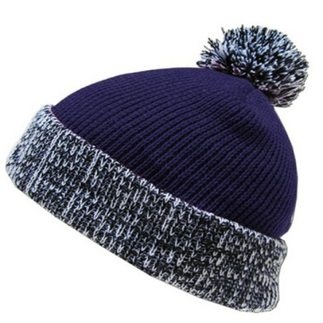 Chapéus feitos sob encomenda acrílicos do Beanie com bola superior